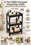 3-Tier Multi-Purpose Organizer Shelf – Bathroom, Kitchen, and Balcony Organizer