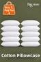 Cotton Pillowcase / Inner Cover Mattress Cover 50X70 Size Zippered 10 Pieces (Buy 5 Get 4)