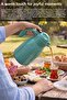 1 Liter Glass Inner Chamber Thermos - Leak-Proof Double Insulation Beach Garden Picnic Tea Water Thermos Turquoise - 3