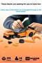 Blaze Orange Race Car with 295 Pieces Blocks 2.4Ghz Remote Control - Bluetooth Controlled Via Mobile App Bpa-Free Quality Abs Plastic Technical Building Blocks Toy Set - 3