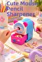 Pencil Sharpener with Sleeve – Pencil Sharpener with Container, Pencil Opener with Flip Sleeve - Blue