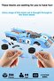 Azure Storm Light Blue Race Car with 266 Pieces Blocks 2.4Ghz Remote Control - Bluetooth Controlled Via Mobile App Bpa-Free Quality Abs Plastic Technical Building Blocks Toy Set - 3