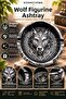 3D Embossed Ash Tray with Wolf Figure - 5