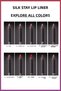 Silk Stay Lipliner Waterproof Silky Lip Liner - 04 Berry Rose - Nude - 4