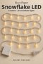 New Year Snowflake Led Light (29 Pieces), 4 Meters - 8 Functions, New Year Tree Decoration, Transparent Cable - 3