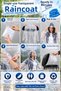 Transparent 135X70 cm Disposable Hooded Raincoat Waterproof Lightweight Pe - 3