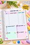 Girl's Homework Notebook – Daily Homework Tracking and Lesson Planning Notebook, A5 Spiral Bound/Thin Cover - 2