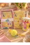 Happy Moment Weekly Planner Notebook with Water-Resistant Cover – Gift with Cup & Pompom Pen 🎁