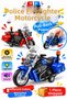 Toy Police Motorcycle – Friction Toy Motor with Lights and Sounds, Police Fire Department Motorcycle 16 cm