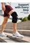 Silicone Patella Supported Knee Brace Breathable Adjustable Velcro Ligament Support -