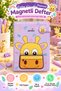 Magnetic Notebook Cute Giraffe – 160 Pages, 13X18 cm Lined Faux Leather Notebook