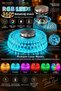 360 with Rgb Leds °   Rotating Coasters Super 3-Piece Set – 3 Different Patterned Rotating Coasters + 3 Coaster Pads - 3