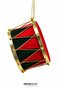 Christmas Ornament Drum Red Green 15X21 cm