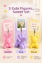 Pufi 3-Piece Desktop Note Holder Set |   Gift Note Holder with Metal Clip and Rabbit, Dog, and Teddy Bear Figures - 7