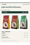 Brasil Ethiopia Premium Blend Filter Coffee Set 3 X 250 g Total 750 g Ground Coffee Medium Roast - 2