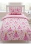 Single Size 120X200 Fitted Sheet Bedding Set, 155X230 Zippered Duvet Cover, Children's Version Princess-Car-Offroad 3-Piece Bedding Set