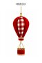 Christmas Ornament Zeplin Velvet Gingham Red White 30 cm