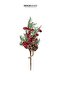 Christmas Ornament Pique Branch Mini Berry Snowy Red 30 cm