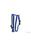 Spt-Gld Dog Chest Harness L (234522) Blue 65-100X2.5