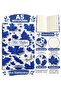 A5 Lined Notebook Hard Cover Patterned Journal Notebook Leaf Pattern