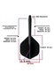 2 Set (6 Pieces) Integrated Shaft-Blade Set. Polyethylene. Midi Boy. 4 Colors. Flexible, Soft, Matte - 2