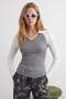 Anthracite Plain Cowl Neck Fitted/Bodycon Knitted Blouse Twoaw27Bz00294