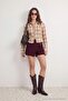 Petite Plaid Fitted Shirt with Gathered Sleeves Twoaw27Go00121 - 3