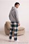Green Plaid Straight Fit Woven Pajama Bottomstmnaw27Pj00004 - 2
