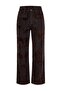 Brown Suede Look High Waist Wide Leg Jeans Twoaw27Je00243 - 4