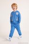 Blue Boy's Printed Knitted Top and Bottom Set Tkdaw27Au00060 - 2