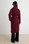 Bordo Oversize Kemerli  Kaban TWOAW22KB0015 - 4