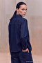 Trendyol Studio Koyu Mavi Dikiş Detaylı Denim Ceket TWOAW27CE00078 - 4