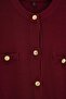 Burgundy Unlined Plain Knitwear Hijab Dress Tctaw26Eb00009 - 3