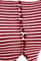 Kırmızı Çizgili Fitted/Vücuda Oturan Triko Görünümlü Düğmeli Esnek Bluz TWOAW27BZ00409 - 9