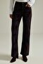 Brown Suede Look High Waist Wide Leg Jeans Twoaw27Je00243 - 2