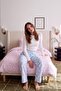 Single Striped and Crispy Floral Elastic Sheet Bedding Set 160X220Cm Tphaw27Tkn00009