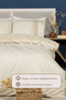 Aura Double Duvet Cover Set (200X220 cm) Cream - 2