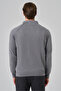 Men's Gray Trend Core Spun Polo Neck Dynamic Fit Comfortable Fit Knitwear - 5