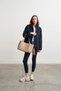 Beige maxi tote bag - 5