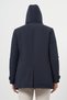 Men's Navy Blue Polyamide Snap Hooded Jacket - 6