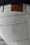 Men's Gray Seasonal Cotton 5 Pocket Slim Fit Jean Pants - 5