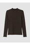 Quality Pieces from Çelebi Store Women's Body with Vertical Roba Collar and Stripes - 6