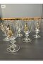 Pora Sofi̇a 6-Piece Pearl Crystal Gold-Plated Coffee Side Water Glass Set 6 Pieces - 3