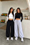 Mi̇tto Sport Gri̇ Men's Slimfit Sweatpants with Elastic Cuffs at the Waist - 3