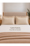 Coton 2 Pieces Cotton Beige Ruffle Pillowcase