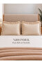 Coton 2 Pieces 100% Cotton Beige Ruffled Pillowcases - 4