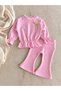 Dora Flara Minimalist Modal Baby Girl Seasonal Sweat Set with Leggings - 2