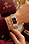 Premium Rectangular Case Women's Wristwatch Steel Band Japanese Movement Gift with Special Box Hmby2063C1 - 2