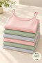 Women's Tank Tops, Pack of 6, with String Straps, 100% Cotton, Ribbed, Flexible - 4