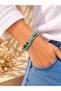 Hematite and Turquoise Stone Bracelet - 2